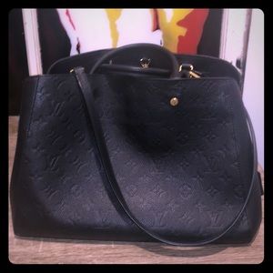 Louis Vuitton Montaigne GM Monogram Empreinte Nior